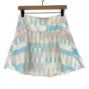 CALIA Cream Printed High Rise Energize Eagle Golf Skort